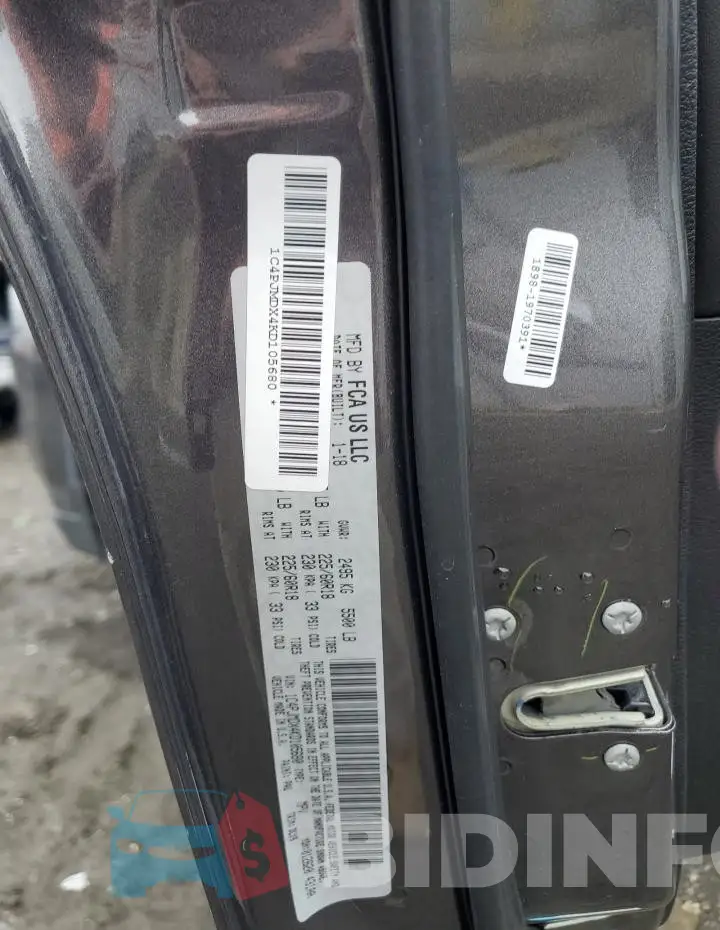 1C4PJMDX4KD105680 Photo# 12