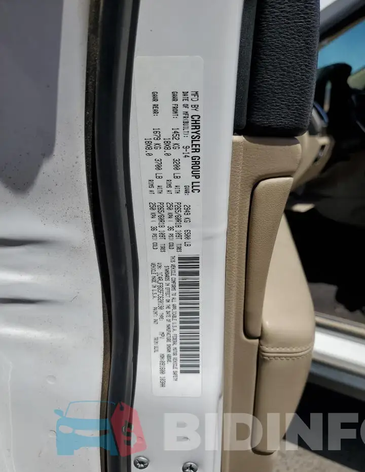 1C4RJFBG5FC620190 Photo# 12