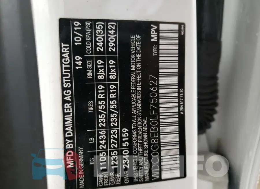 WDC0G8EB0LF750627 Photo# 12