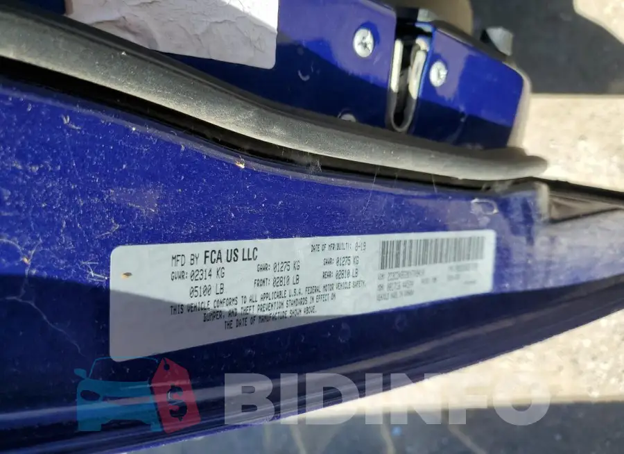 2C3CDXBG2KH709410 Photo# 12