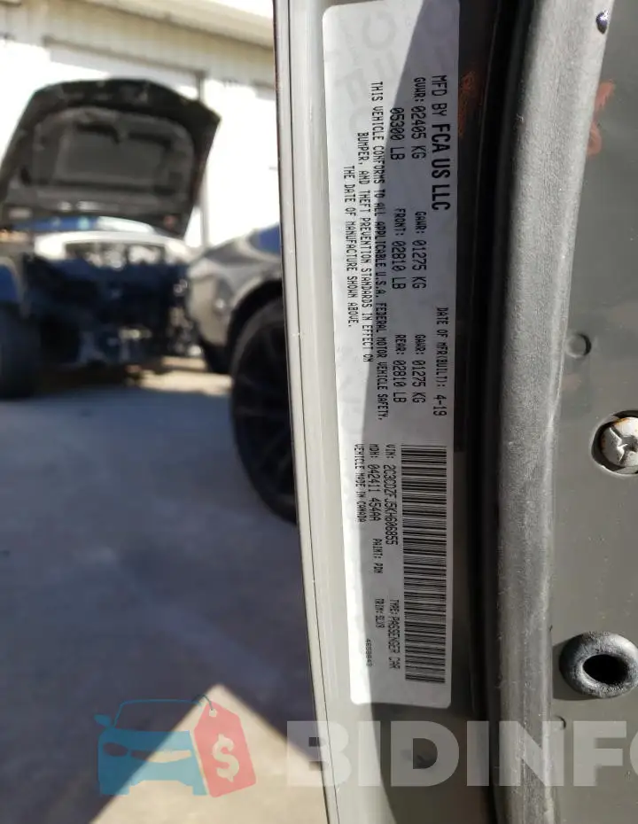 2C3CDZFJ5KH606855 Photo# 12