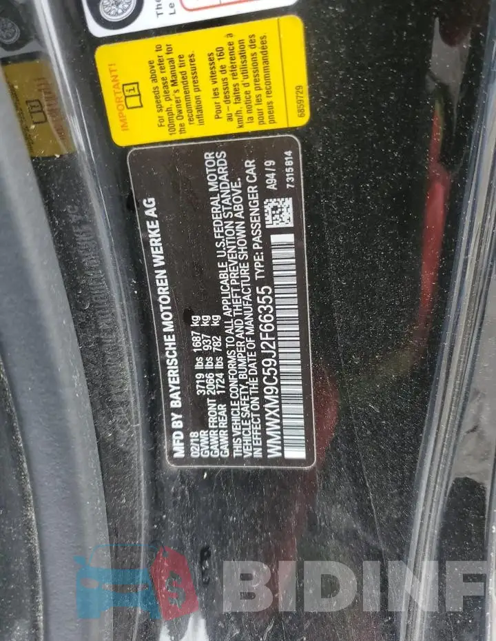 WMWXM9C59J2F66355 Photo# 12