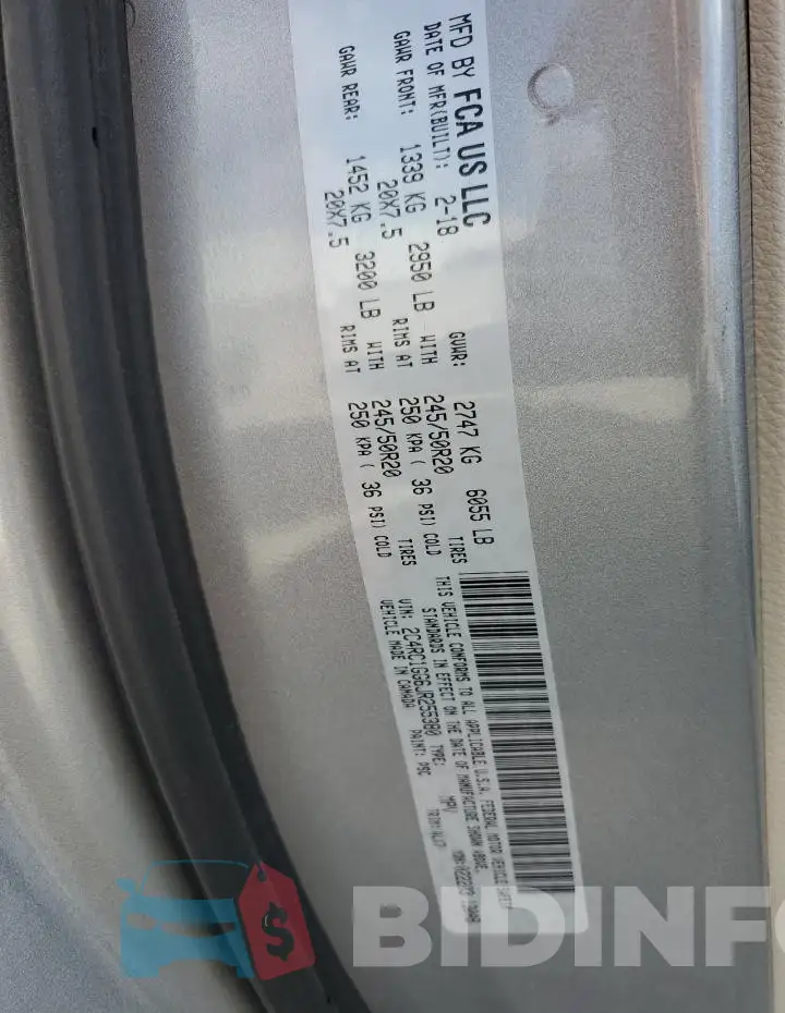 2C4RC1GG6JR255380 Photo# 13