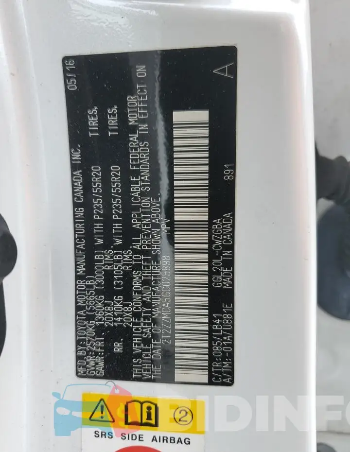 2T2ZZMCA5GC025898 Photo# 12
