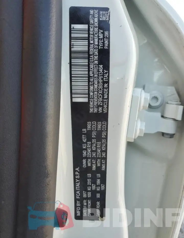 ZFBCFXCB5HP613464 Photo# 12