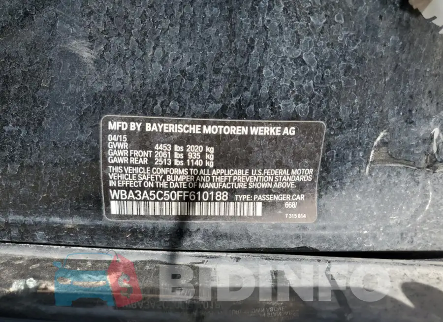 WBA3A5C50FF610188 Photo# 12