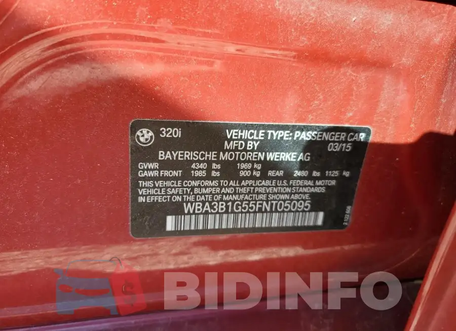 WBA3B1G55FNT05095 Photo# 12