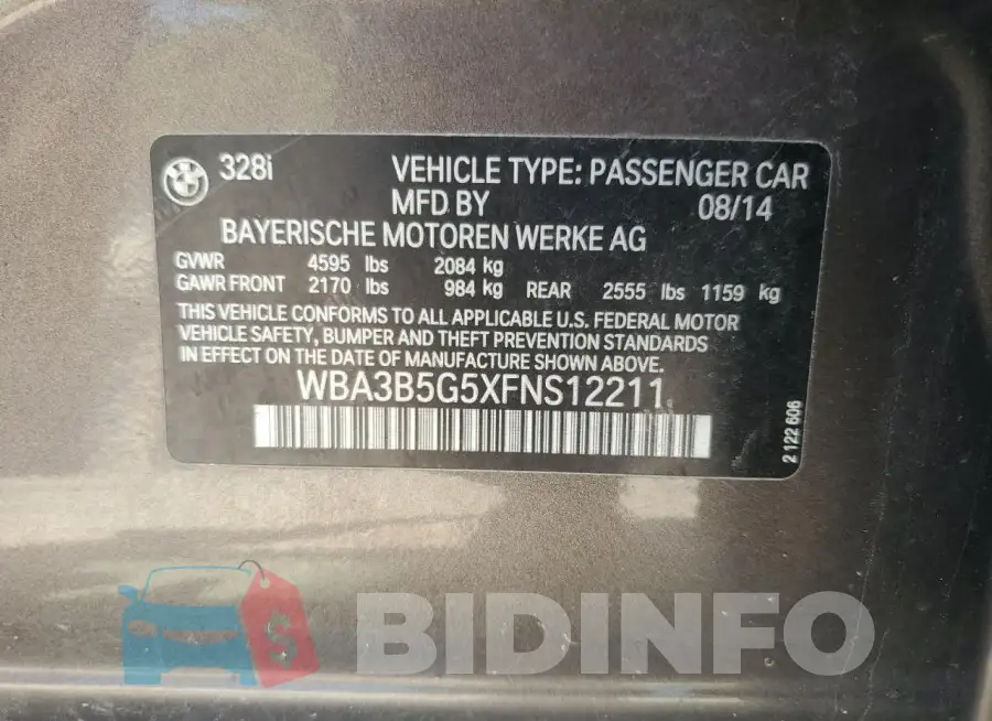 WBA3B5G5XFNS12211 Photo# 12