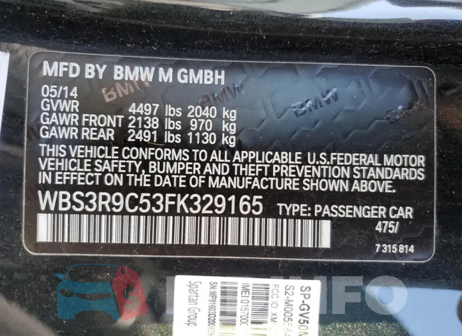 WBS3R9C53FK329165 Photo# 12