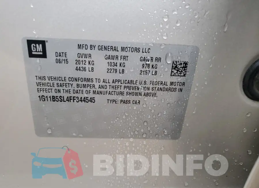 1G11B5SL4FF344545 Photo# 12