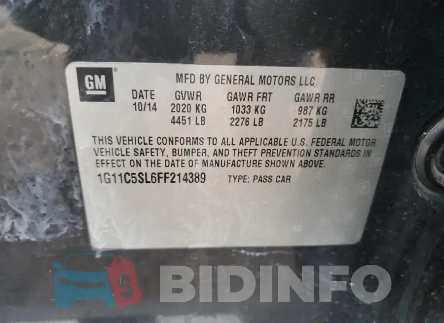 1G11C5SL6FF214389 Photo# 12