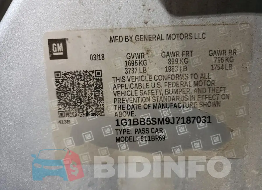 1G1BB5SM9J7187031 Photo# 12