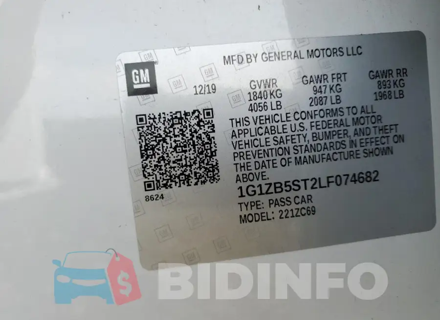 1G1ZB5ST2LF074682 Photo# 12