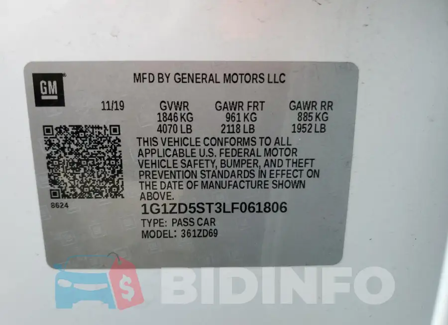 1G1ZD5ST3LF061806 Photo# 12