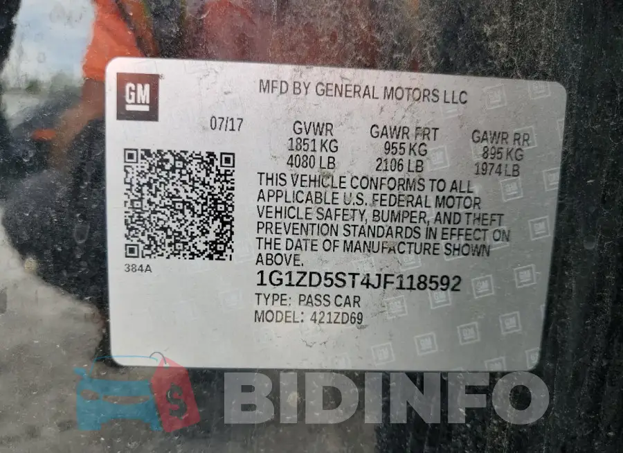 1G1ZD5ST4JF118592 Photo# 12