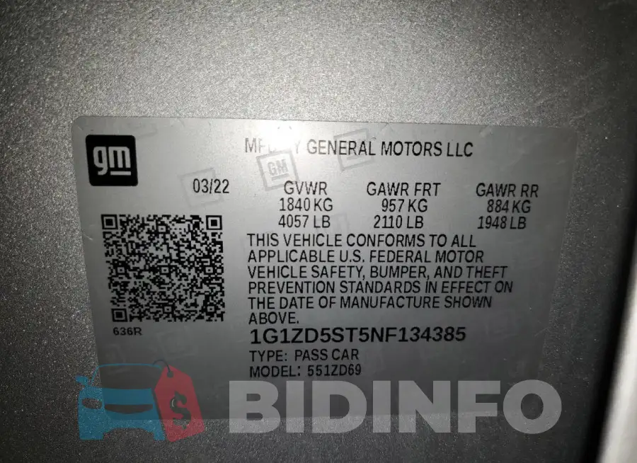 1G1ZD5ST5NF134385 Photo# 12