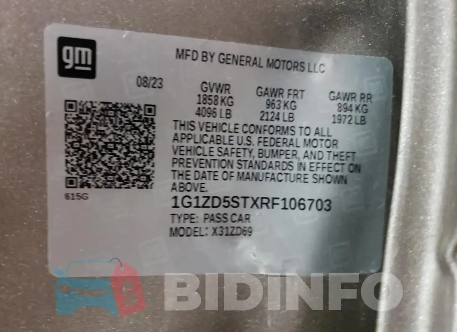 1G1ZD5STXRF106703 Photo# 12