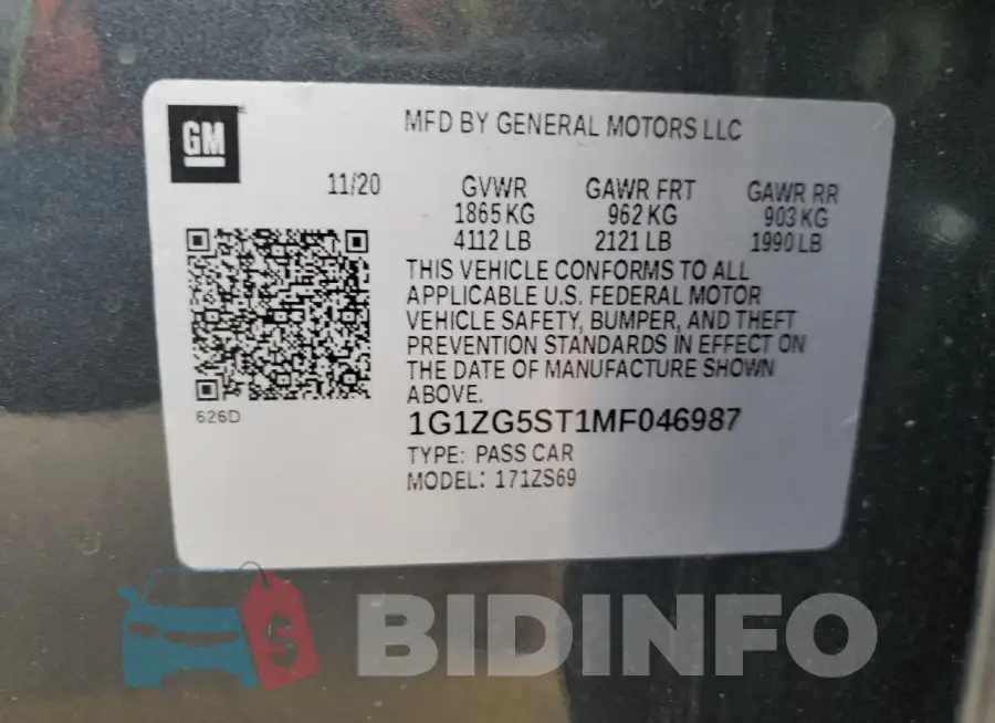 1G1ZG5ST1MF046987 Photo# 12