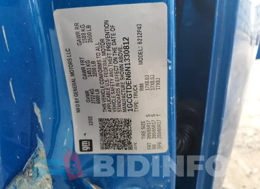 1GCGTDEN6N1330812 Photo# 13
