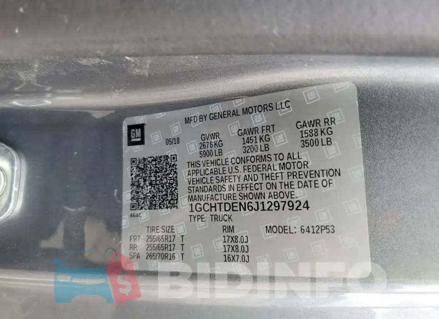 1GCHTDEN6J1297924 Photo# 12