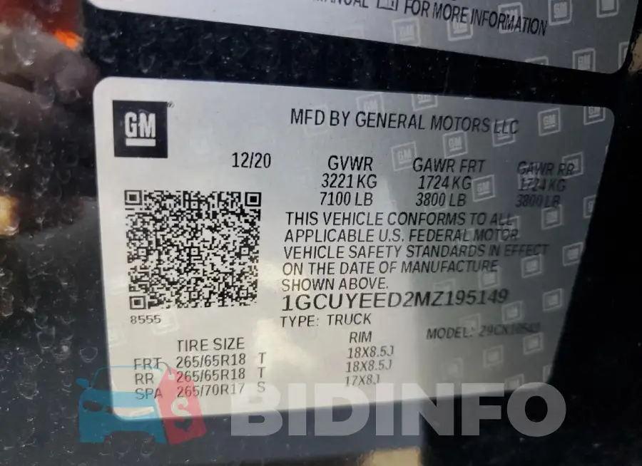 1GCUYEED2MZ195149 Photo# 12