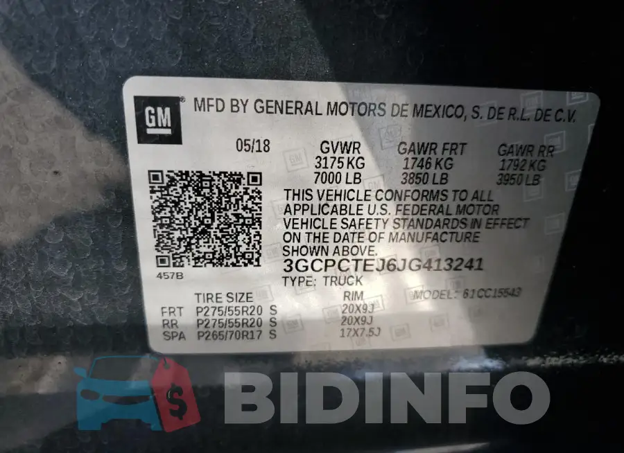 3GCPCTEJ6JG413241 Photo# 12