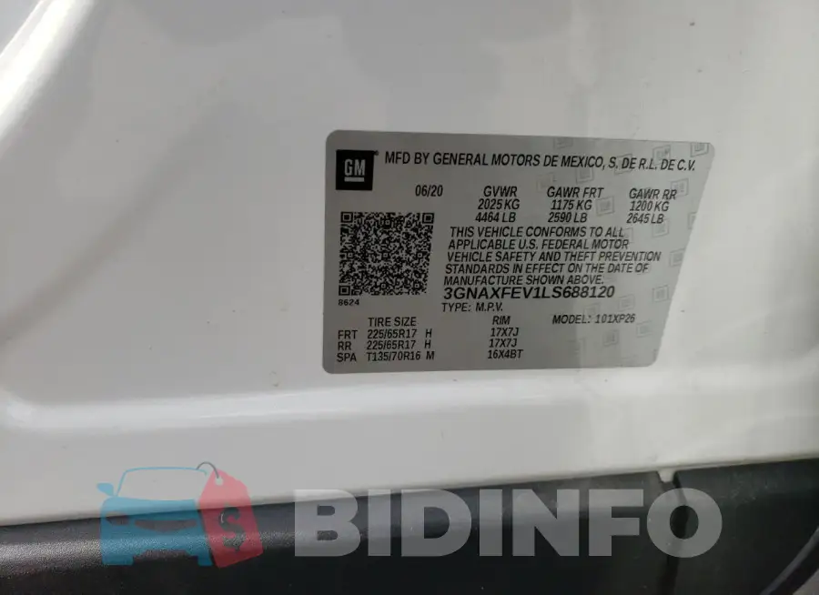 3GNAXFEV1LS688120 Photo# 13