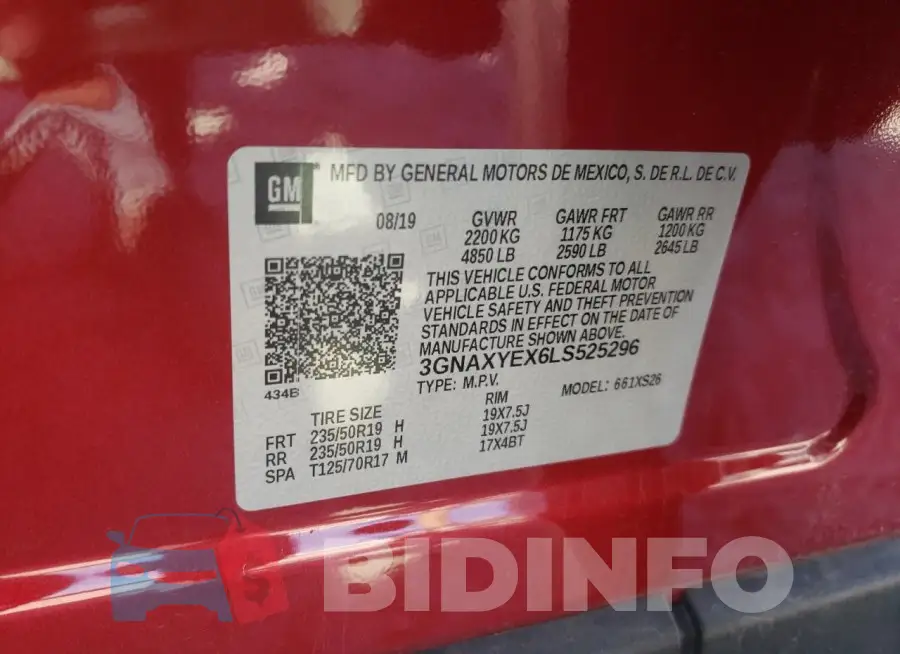 3GNAXYEX6LS525296 Photo# 12