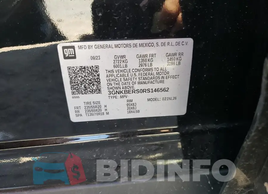 3GNKBERS0RS146562 Photo# 12