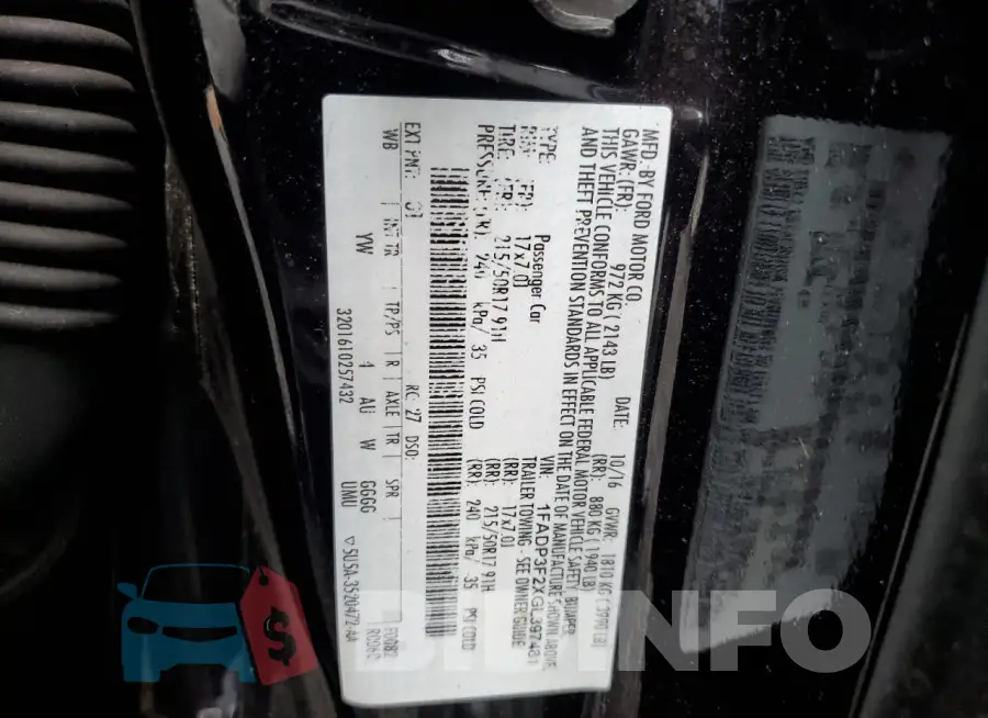 1FADP3F2XGL397481 Photo# 12