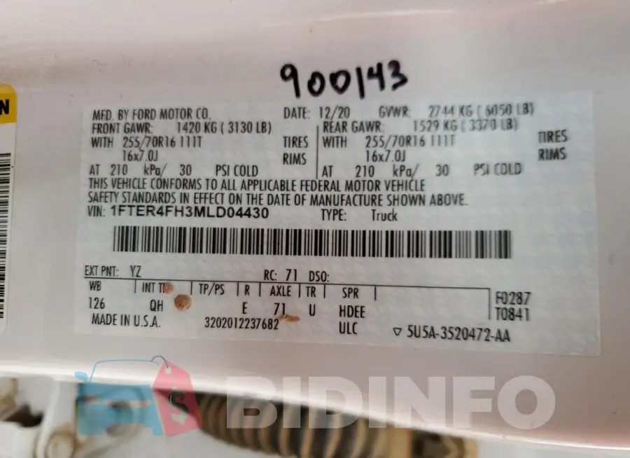 1FTER4FH3MLD04430 Photo# 12