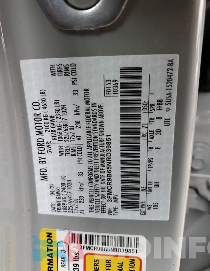 3FMCR9B65NRD39851 Photo# 12