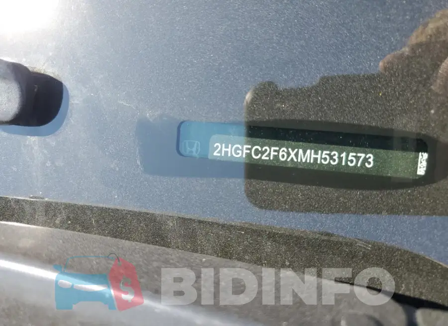 2HGFC2F6XMH531573 Photo# 13