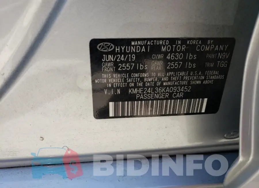 KMHE24L36KA093452 Photo# 12