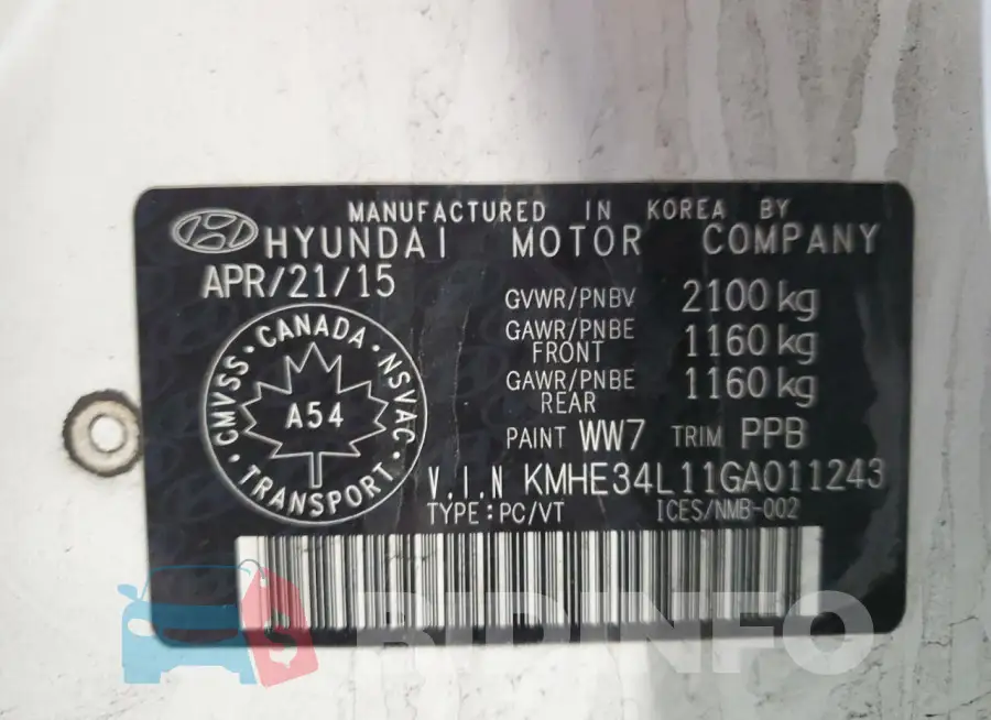 KMHE34L11GA011243 Photo# 12