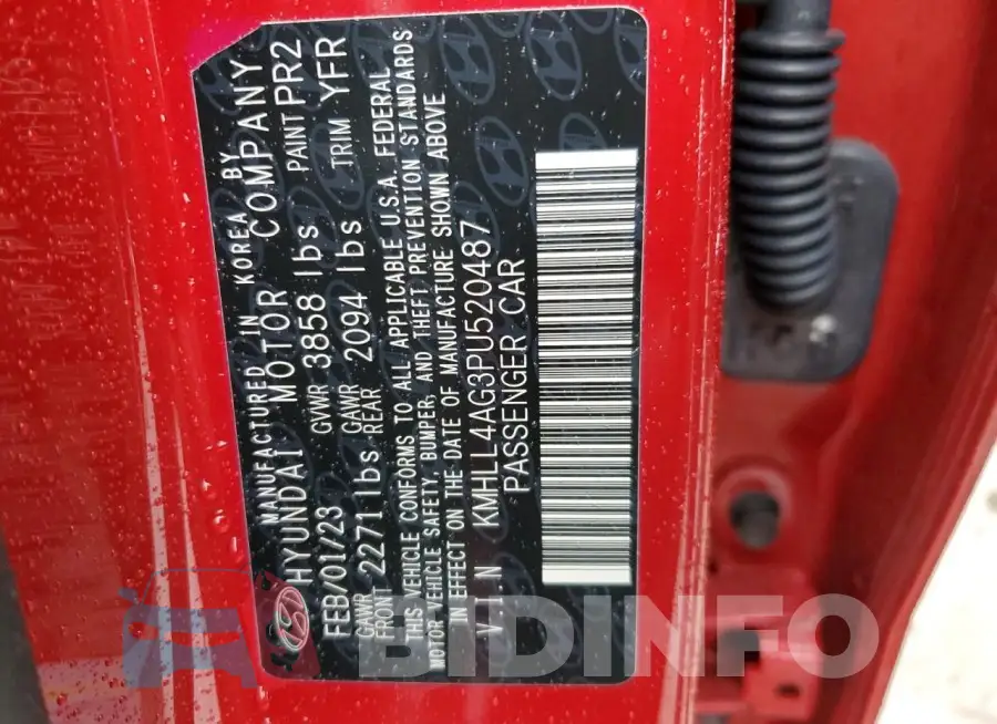 KMHLL4AG3PU520487 Photo# 12