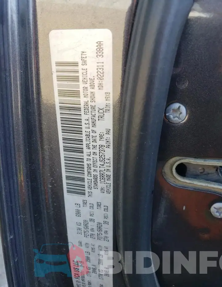 1C6RR7LT4JS257378 Photo# 12