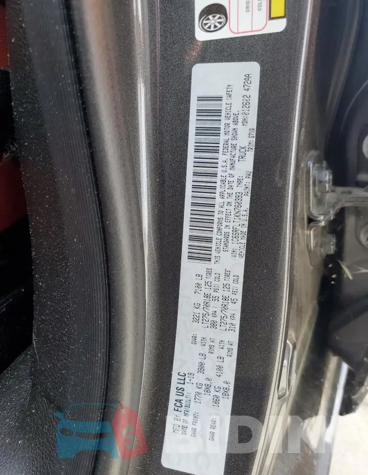 1C6SRFLT1KN760393 Photo# 12