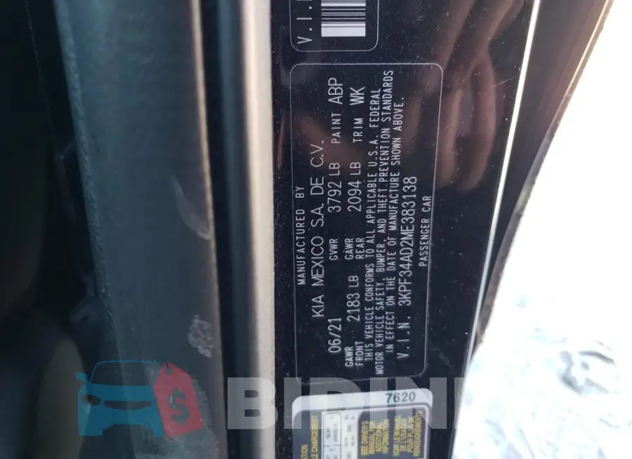 3KPF34AD2ME383138 Photo# 12