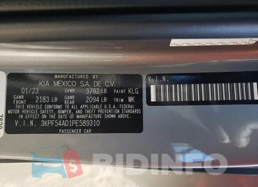 3KPF54AD1PE589310 Photo# 12