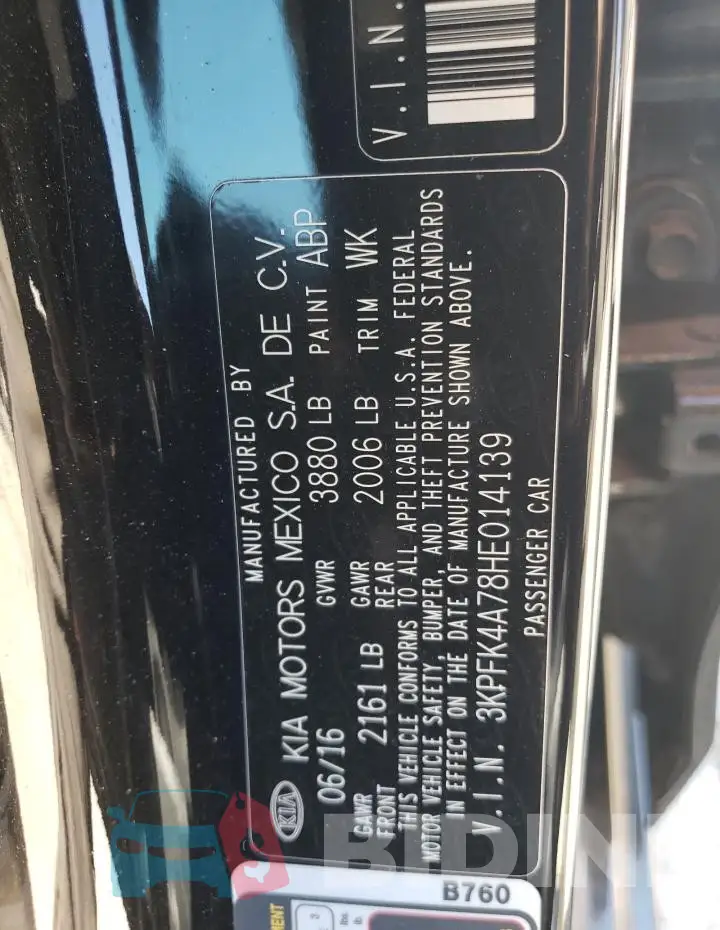 3KPFK4A78HE014139 Photo# 12