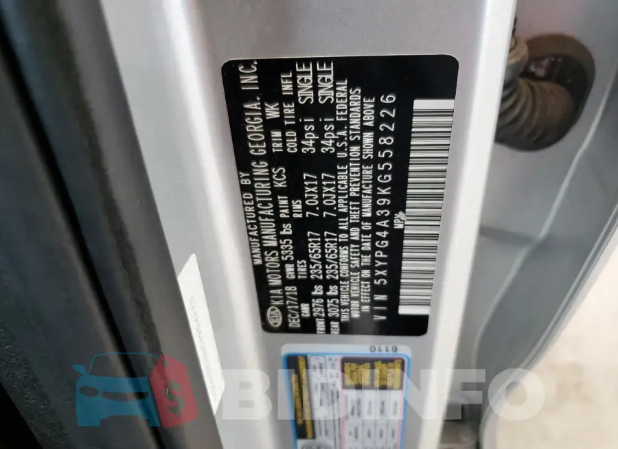 5XYPG4A39KG558226 Photo# 13