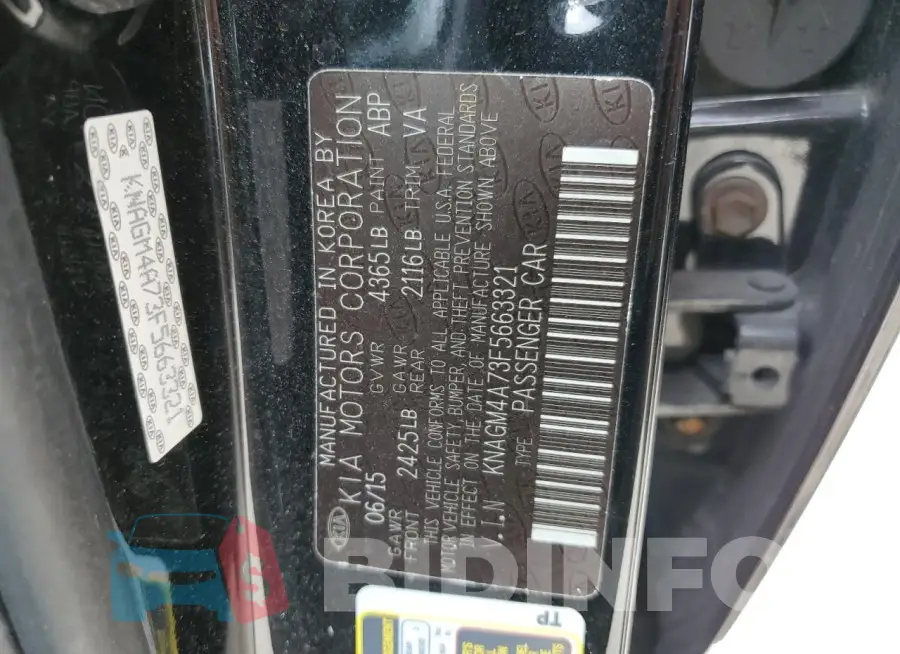 KNAGM4A73F5663321 Photo# 12