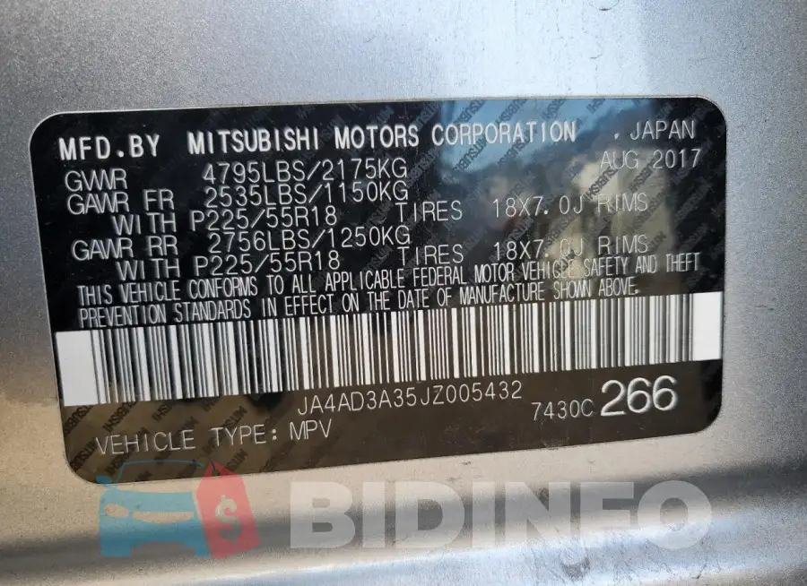 JA4AD3A35JZ005432 Photo# 12
