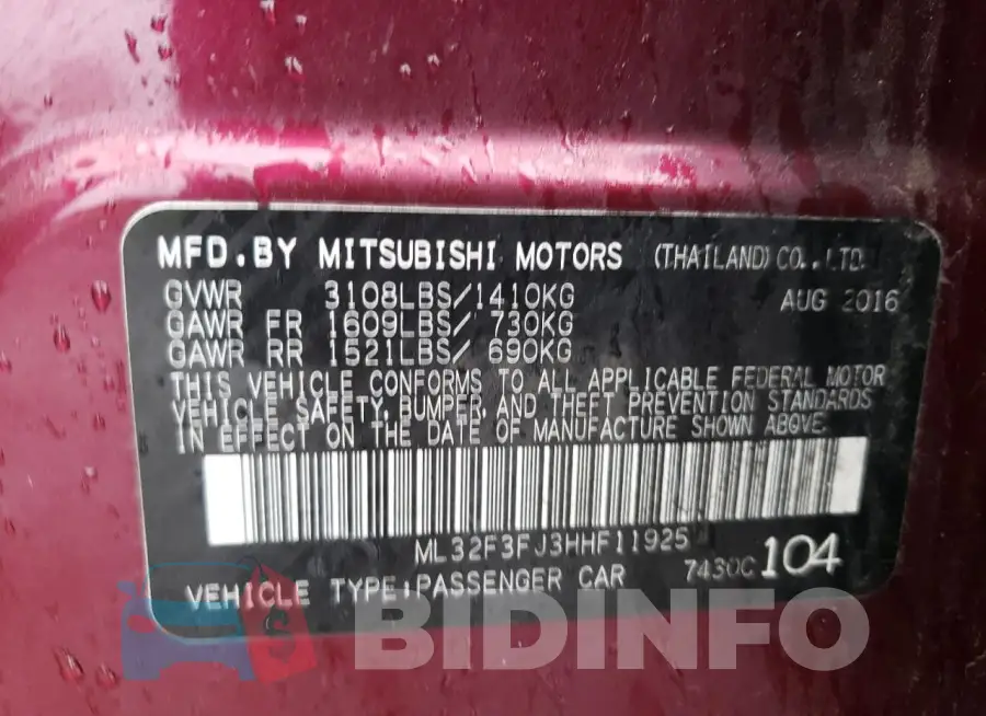 ML32F3FJ3HHF11925 Photo# 12