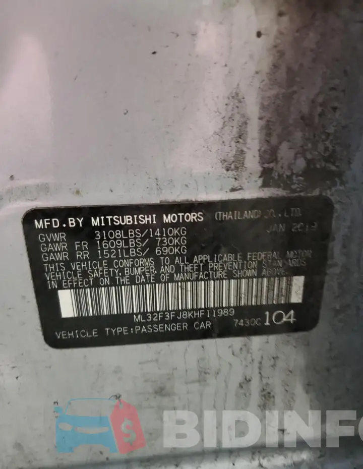 ML32F3FJ8KHF11989 Photo# 13