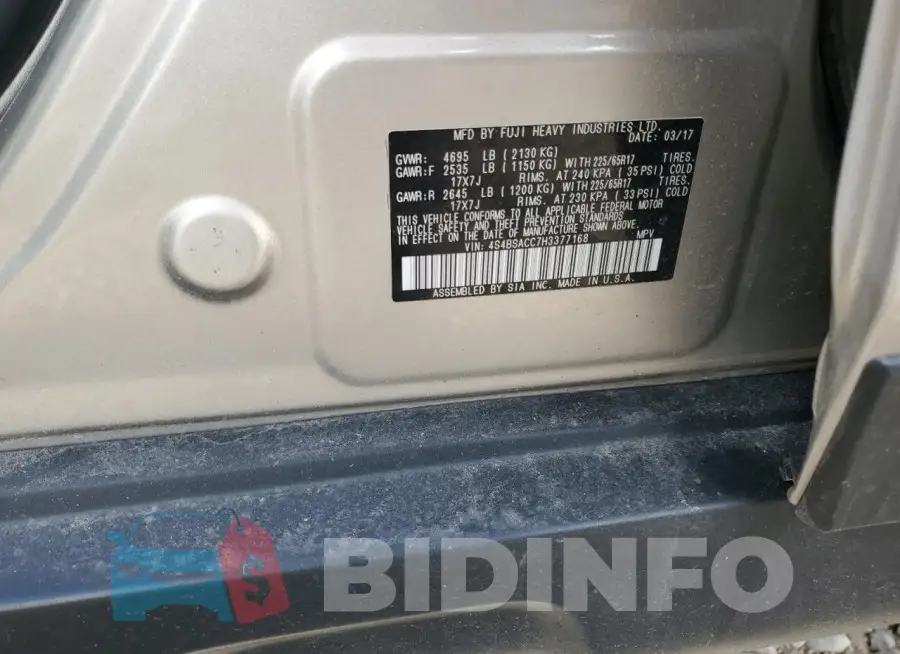 4S4BSACC7H3377168 Photo# 12