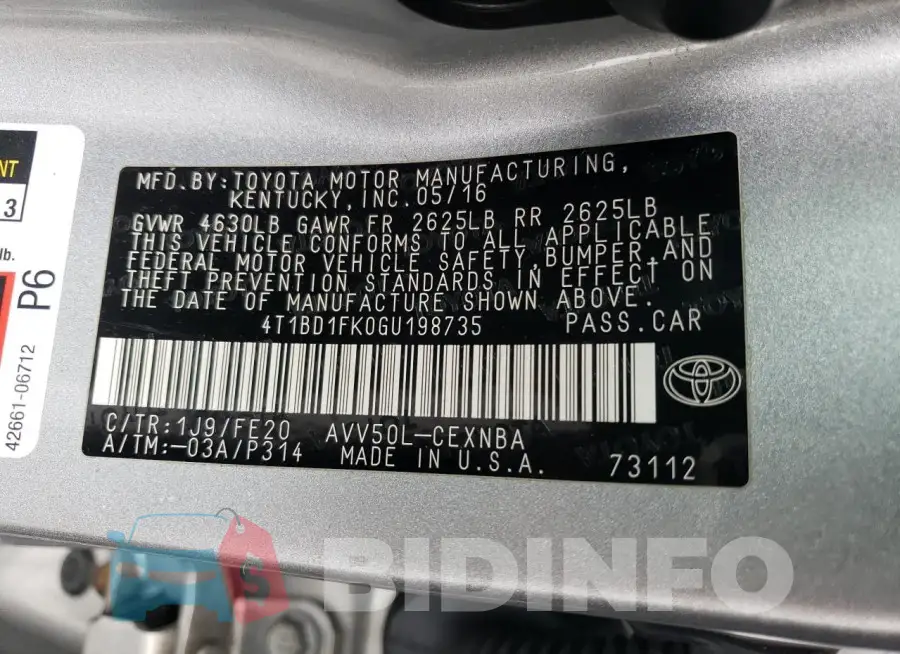 4T1BD1FK0GU198735 Photo# 13
