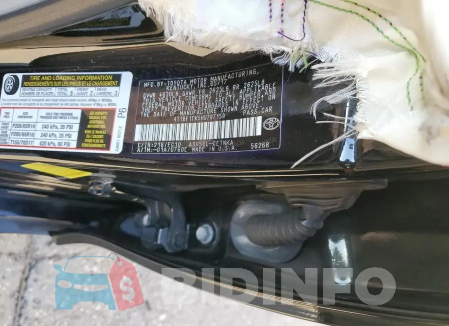 4T1BF1FK5HU787159 Photo# 13
