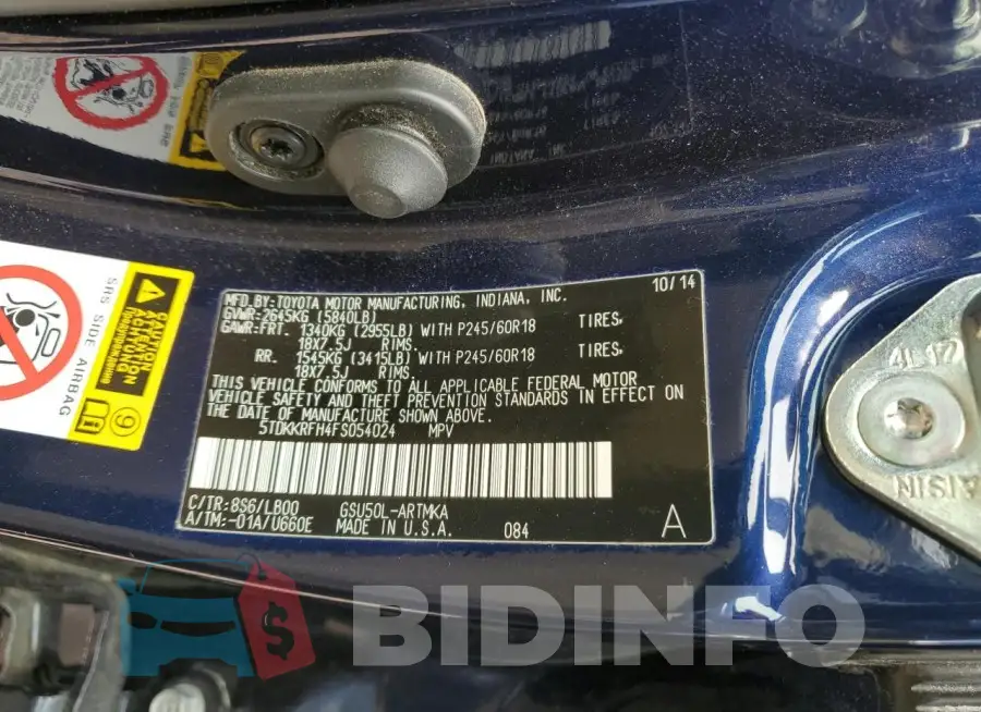 5TDKKRFH4FS054024 Photo# 12